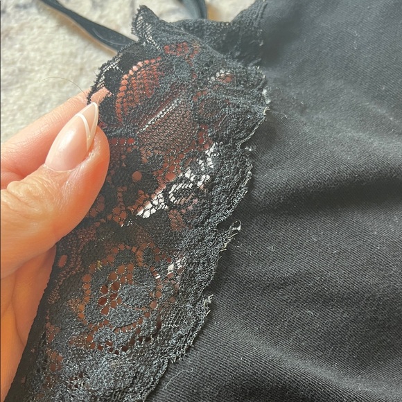 Express Black Cami with Lace Detail - Picture 3 of 3